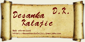 Desanka Kalajić vizit kartica